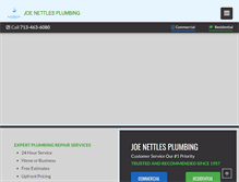 Tablet Screenshot of nettlesplumbing.com